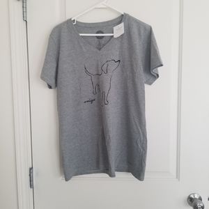 NEW with Tags Life is Good V Neck T Shirt size LG